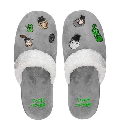 5 x Mens Womens Harry Potter Dark Arts Kawaii Slippers Grey