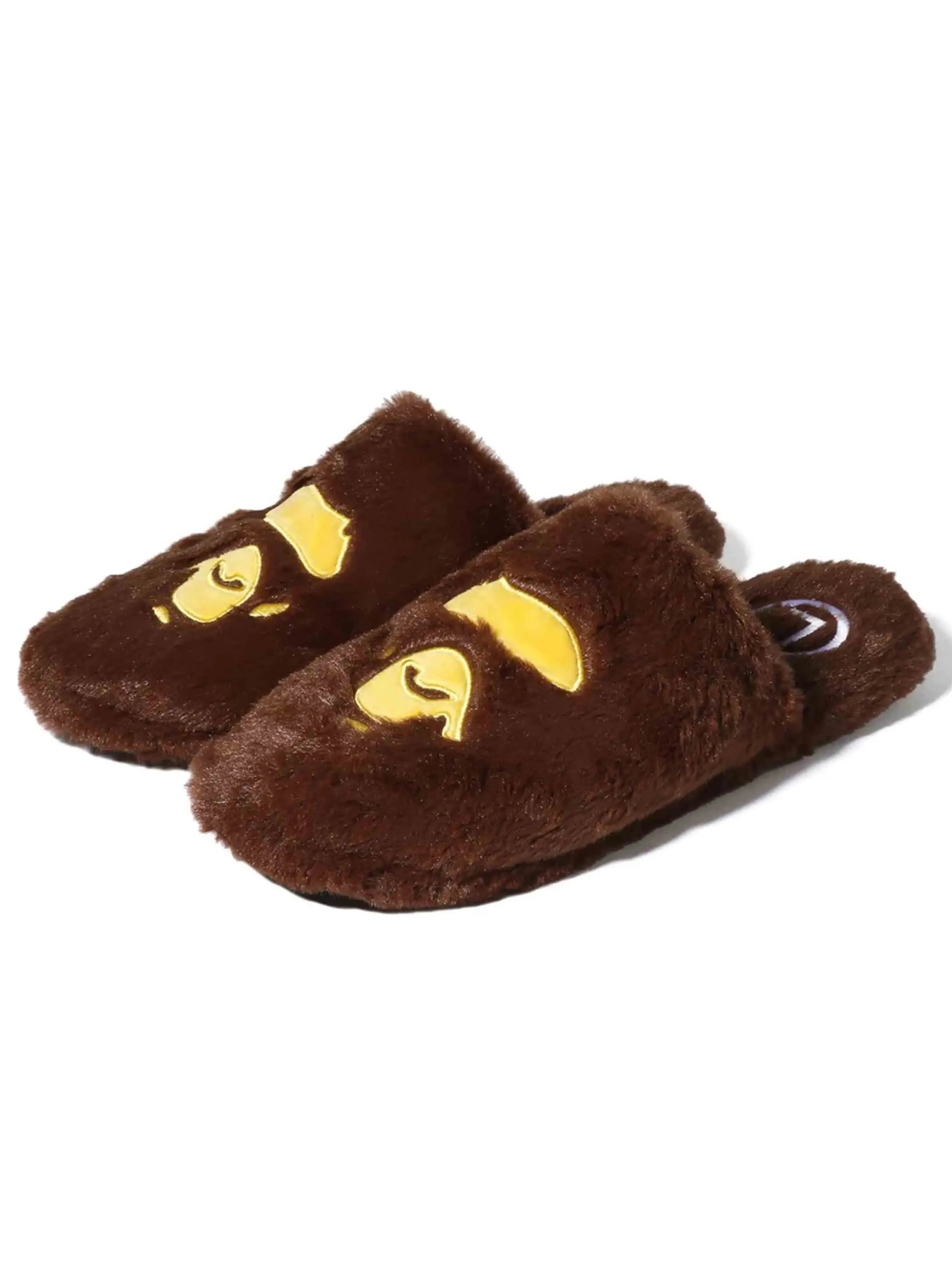 A Bathing Ape Head Slipper Brown