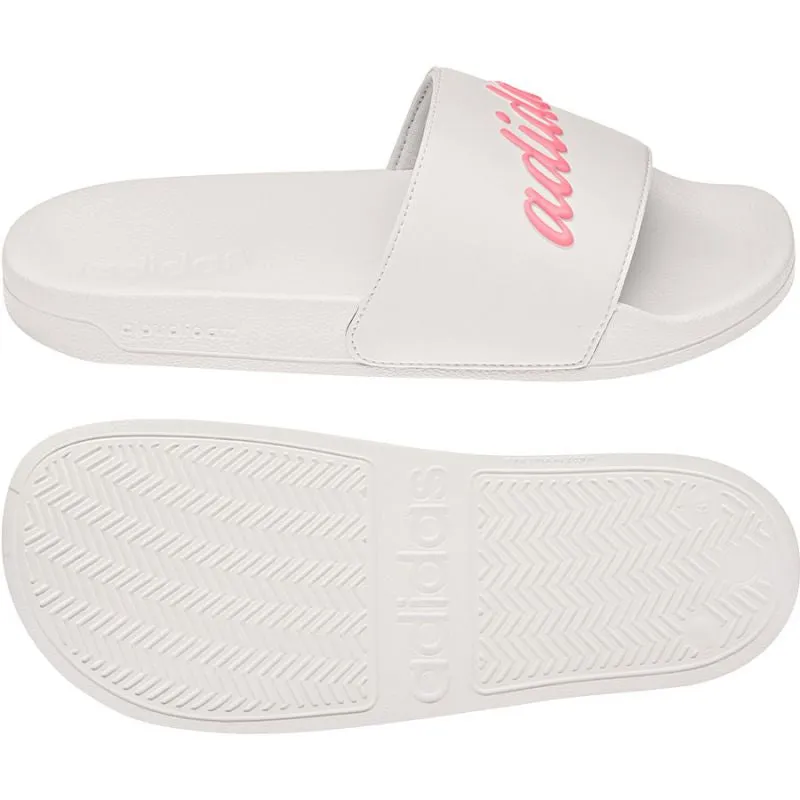 Adidas Womens Adilette Shower Slippers - White