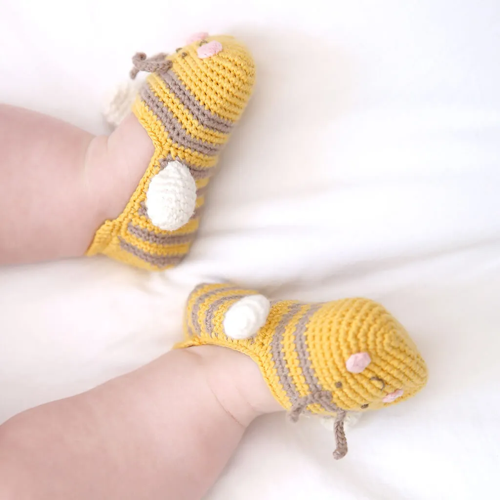 Albetta Crochet Booties Baby Bee