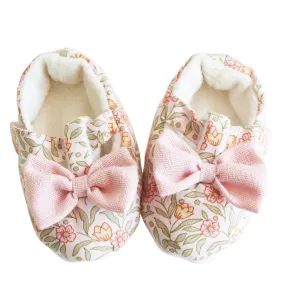 Alimrose Bow Booties - Lily Pink