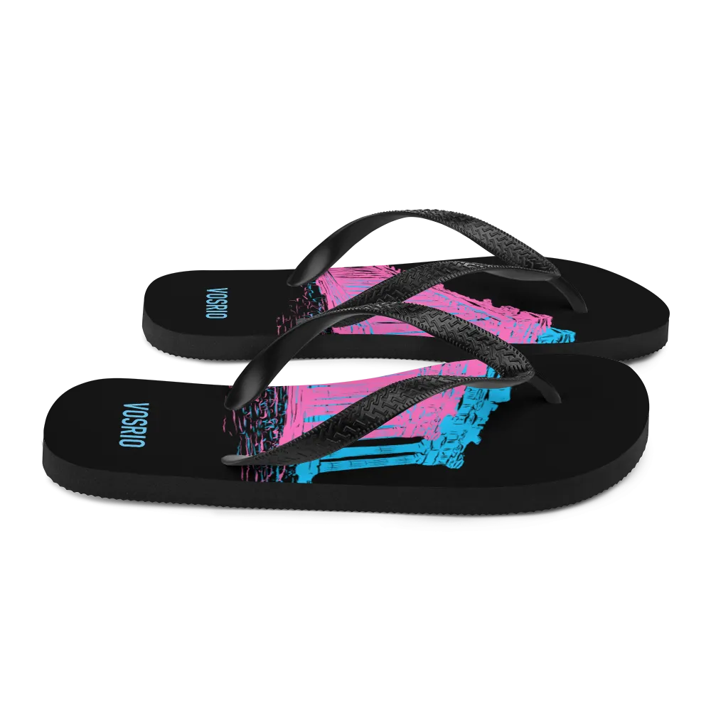 Athens Tourist 3D Flip-Flops