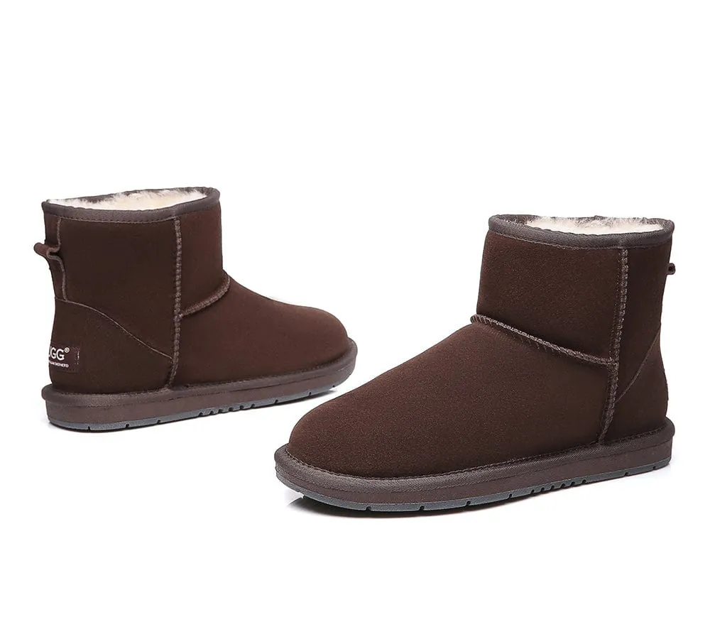 Australian Genuine Sheepskin Unisex Mini Classic Suede Boots