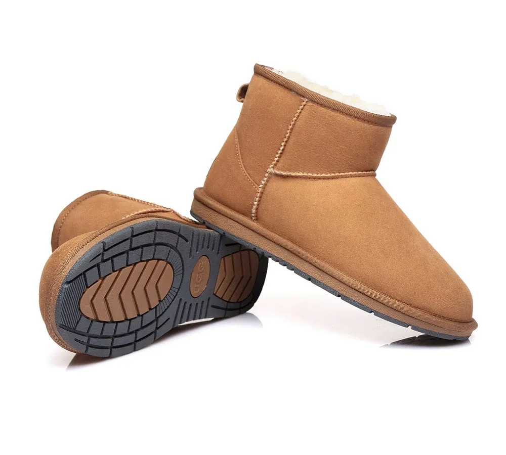 Australian Genuine Sheepskin Unisex Mini Classic Suede Boots