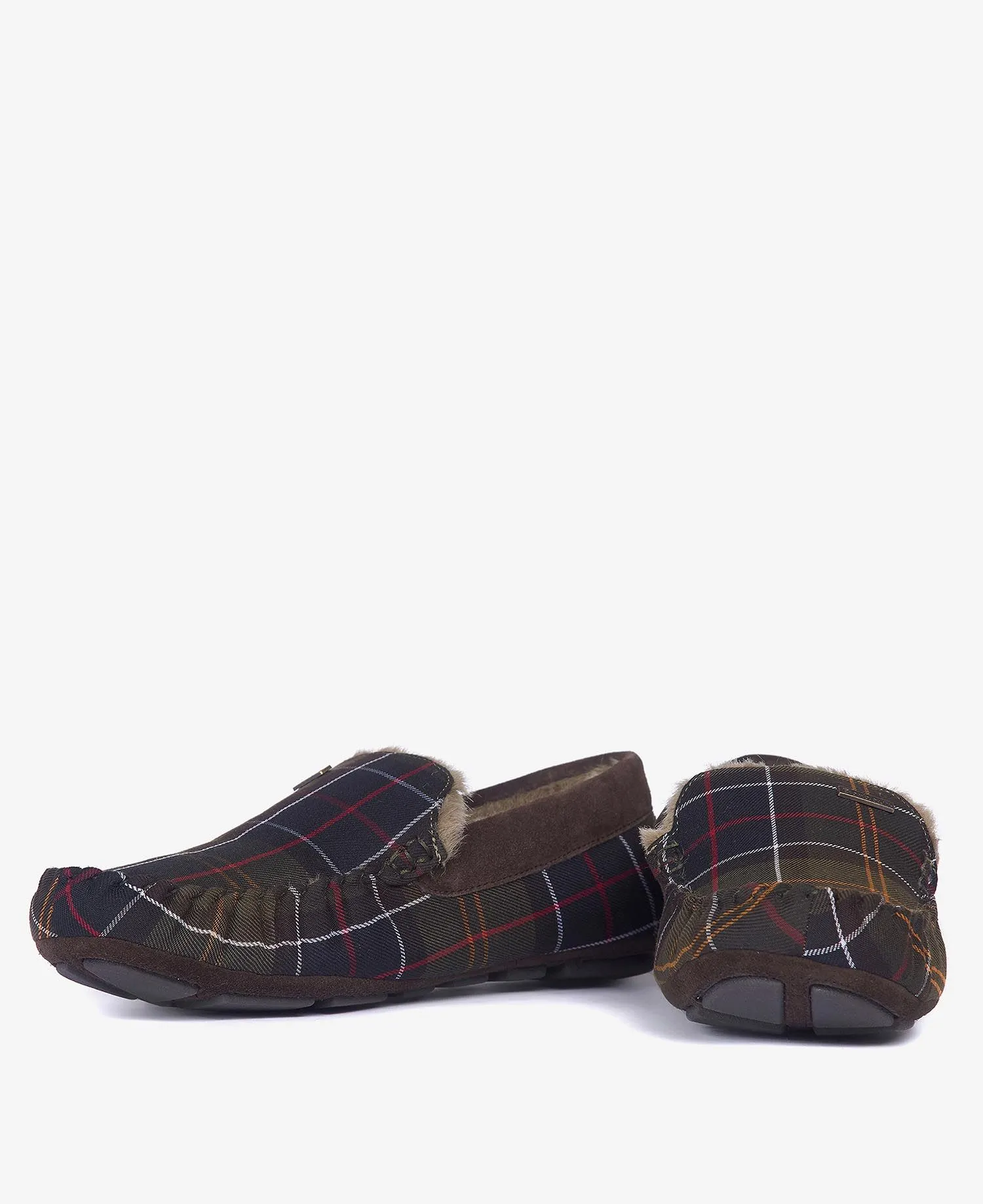 Barbour Mens 'Monty' Tartan Check Moccasin Slippers