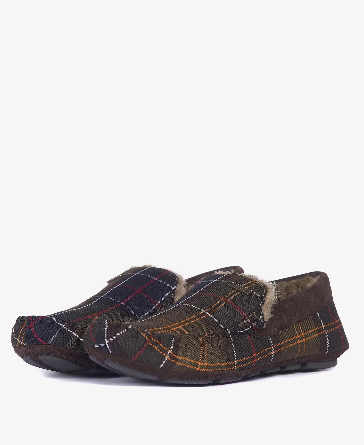 Barbour Mens 'Monty' Tartan Check Moccasin Slippers