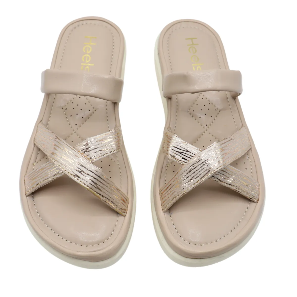 Beige Pu Slipper 074177