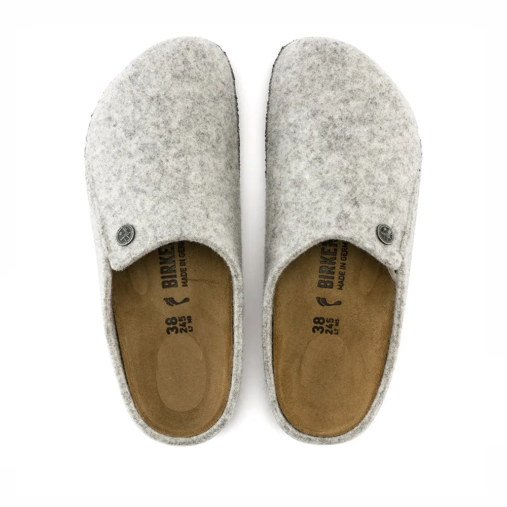 BIRKENSTOCK 1015080 ZERMATT LIGHT GREY WOOL FELT REGULAR