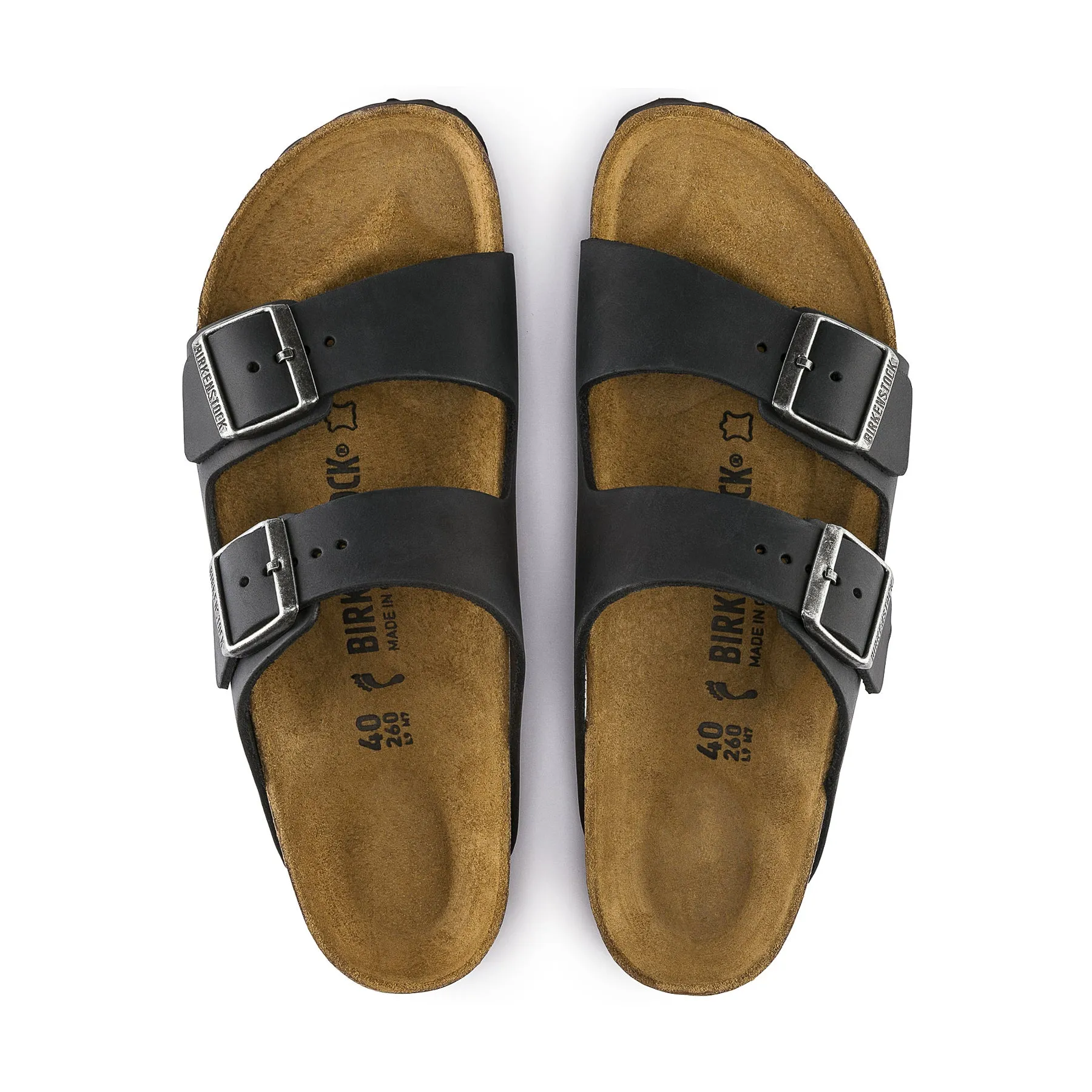 Birkenstock Arizona Black Oil Leather