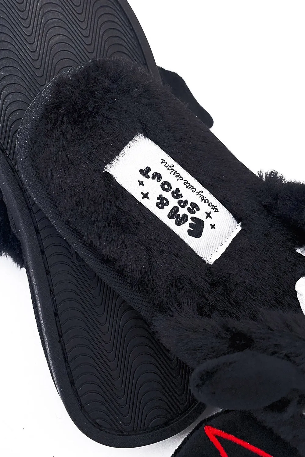 Black Bat Slippers