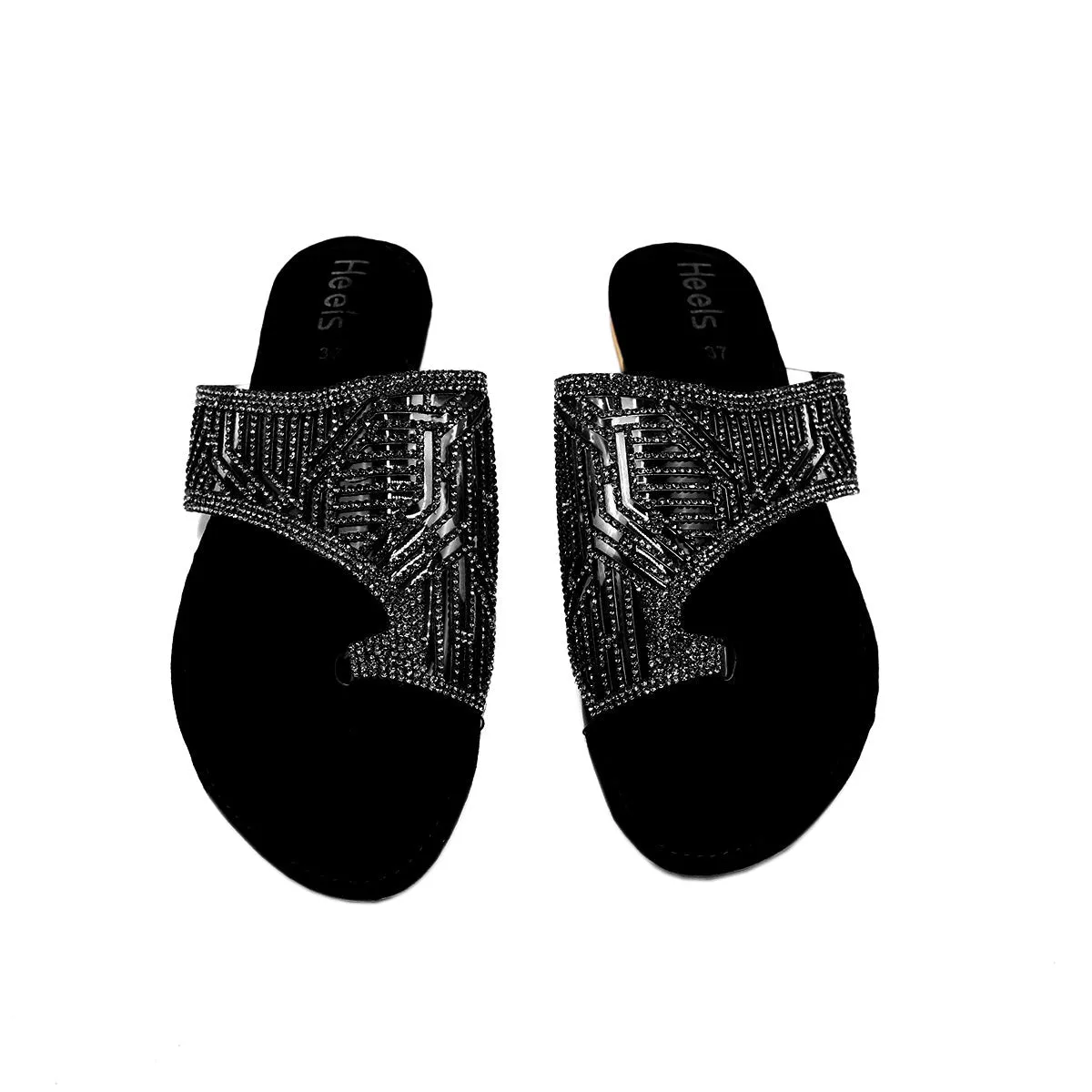 Black Fancy Chappal 010108