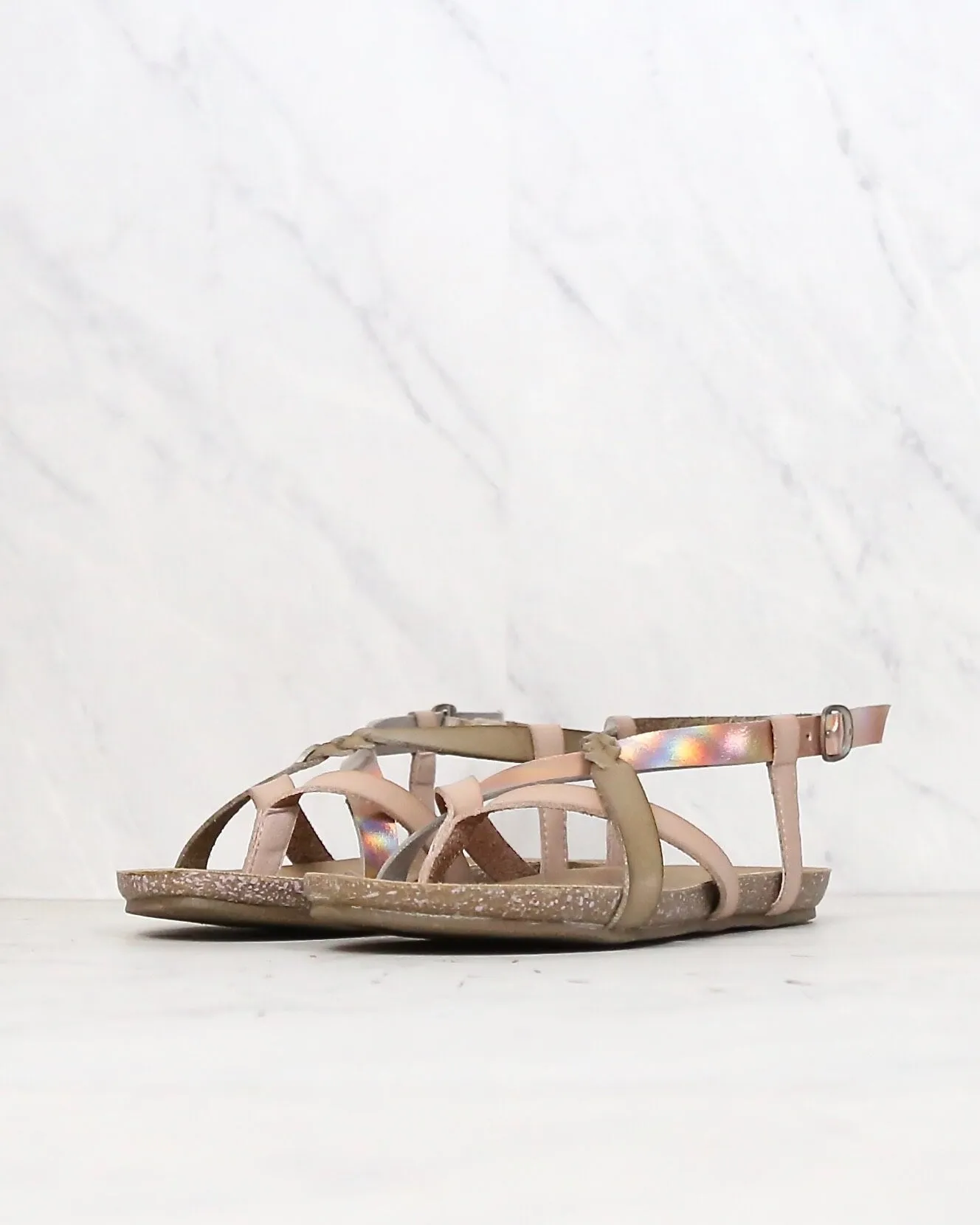 Blowfish - Women's Granola-B Fisherman Sandal in Blonde/Pearl Rosegold/Blush Dye Cut