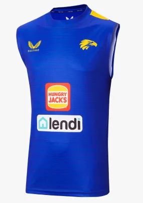 Castore Mens West Coast Eagles Training Singlet <BR> TM0477