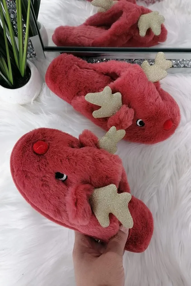 Christmas Reindeer Slippers Sandal