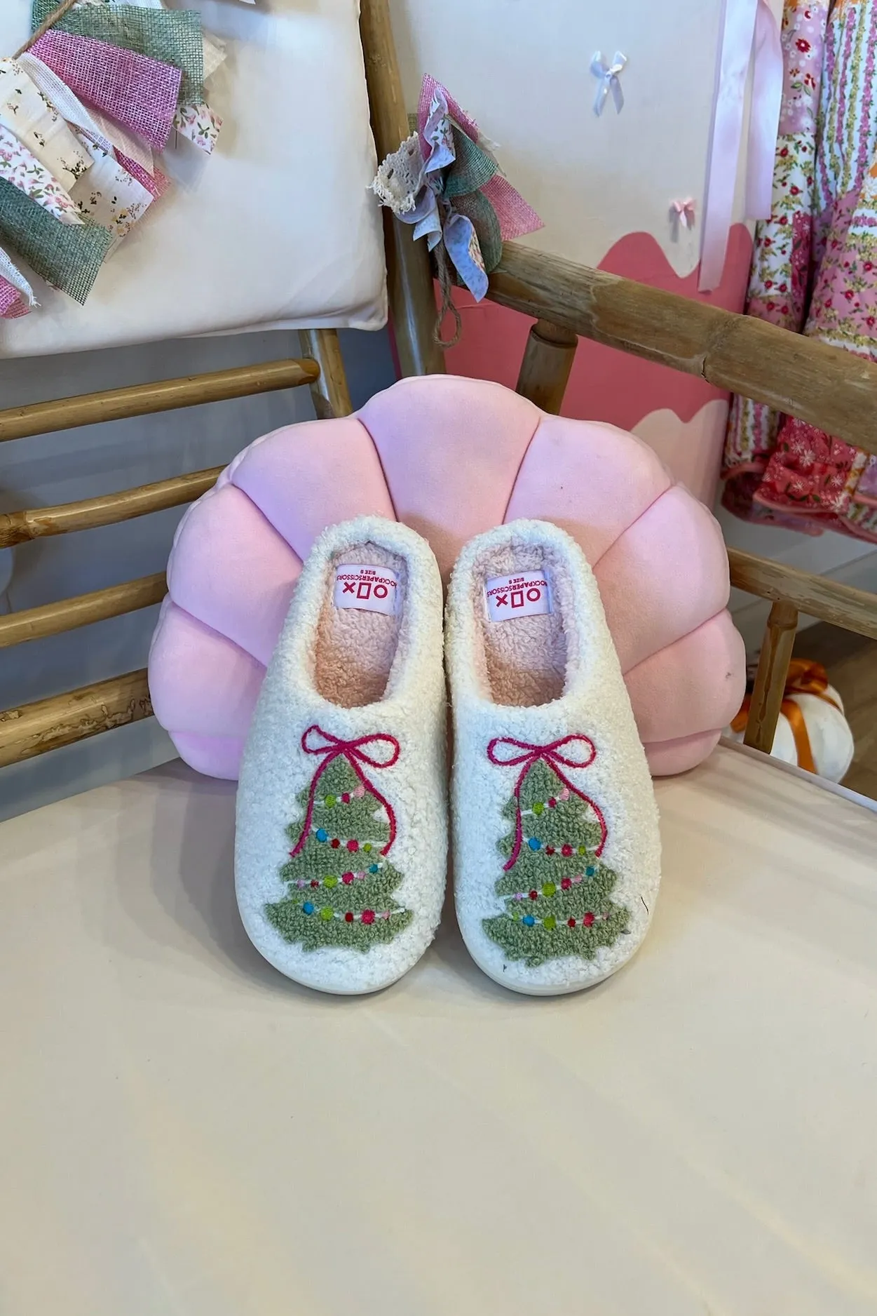 Christmas Tree Slippers