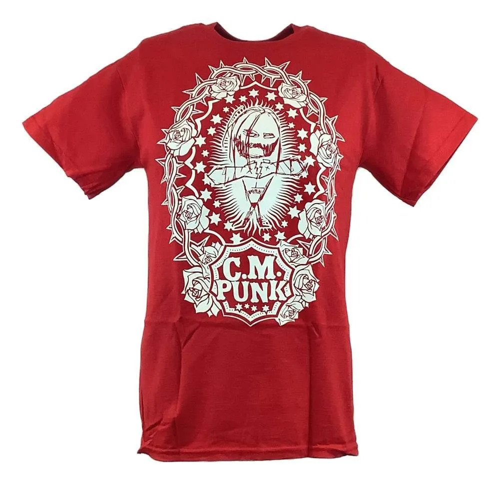 CM Punk Red SES Straight Edge Society Mens T-shirt