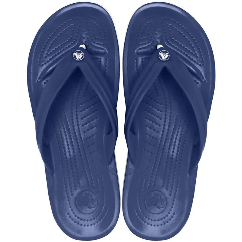 Crocs Womens Crocband Flip Flops - Navy Blue