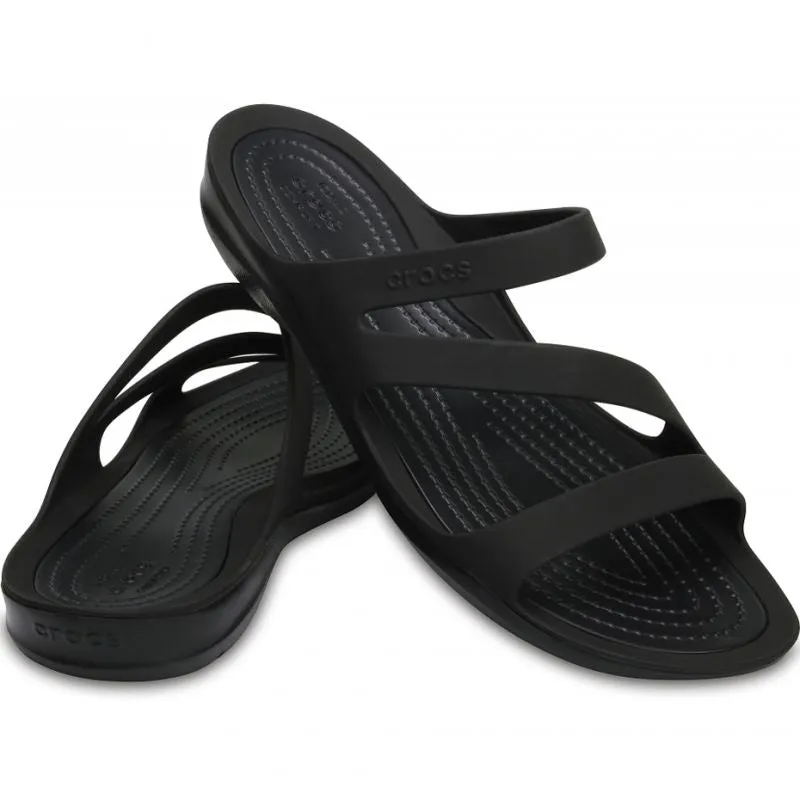 Crocs Womens Swiftwater Sandals - Black