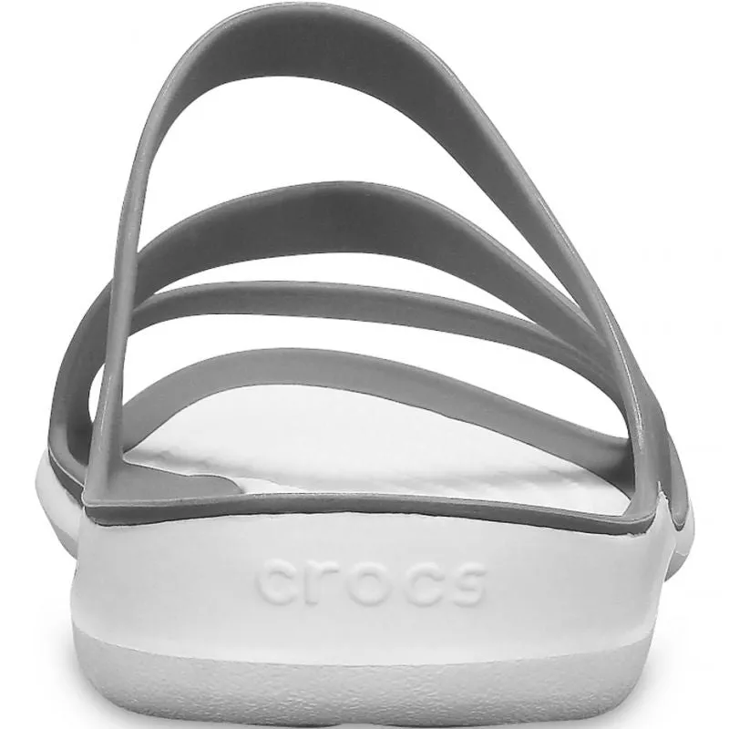 Crocs Womens Swiftwater Sandals - White/Gray