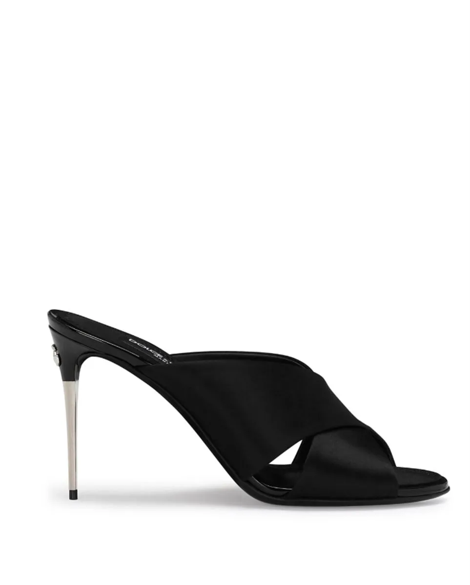 CROSSOVER-STRAP STILETTO MULES