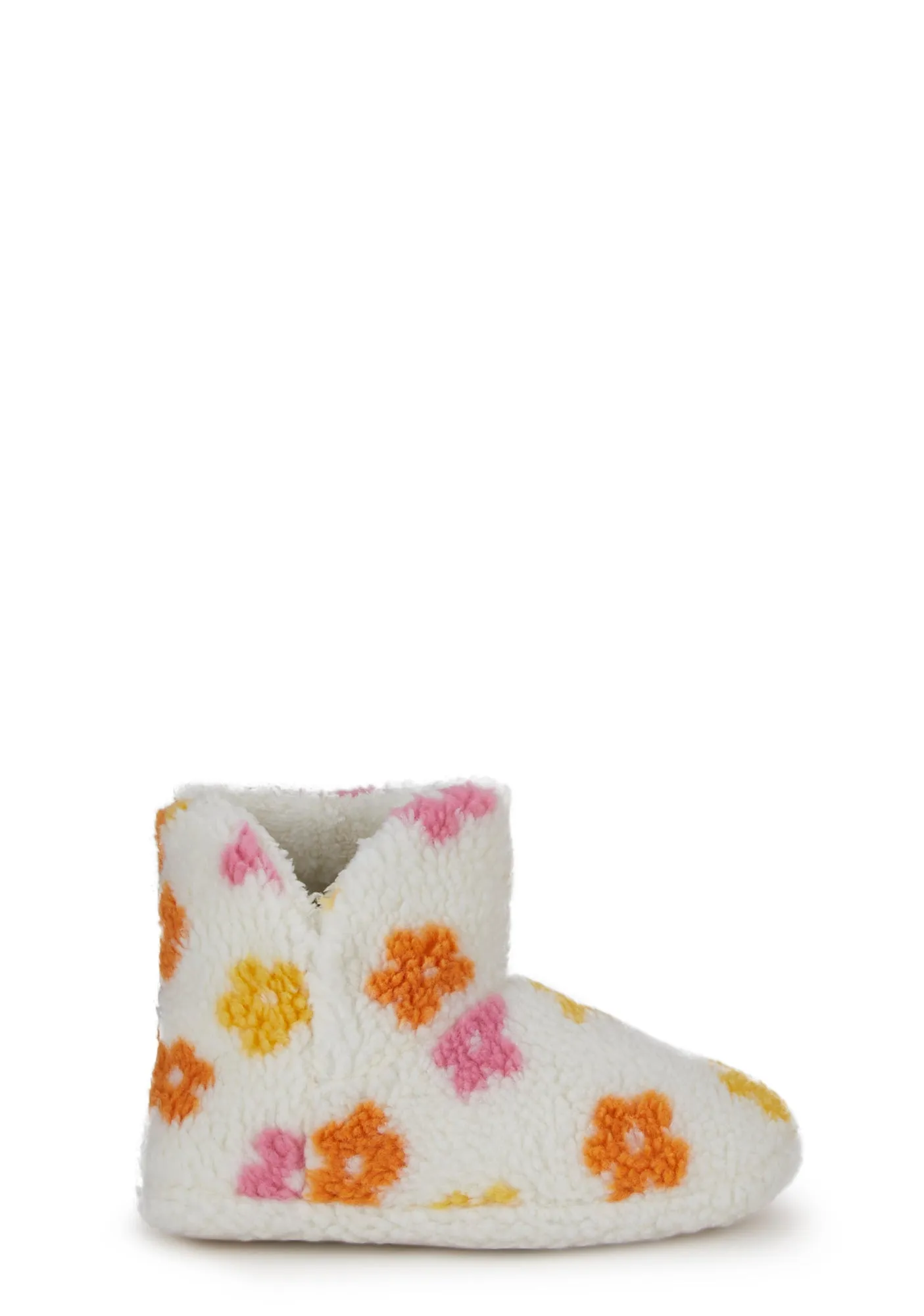 Daisy Print Boot Slippers