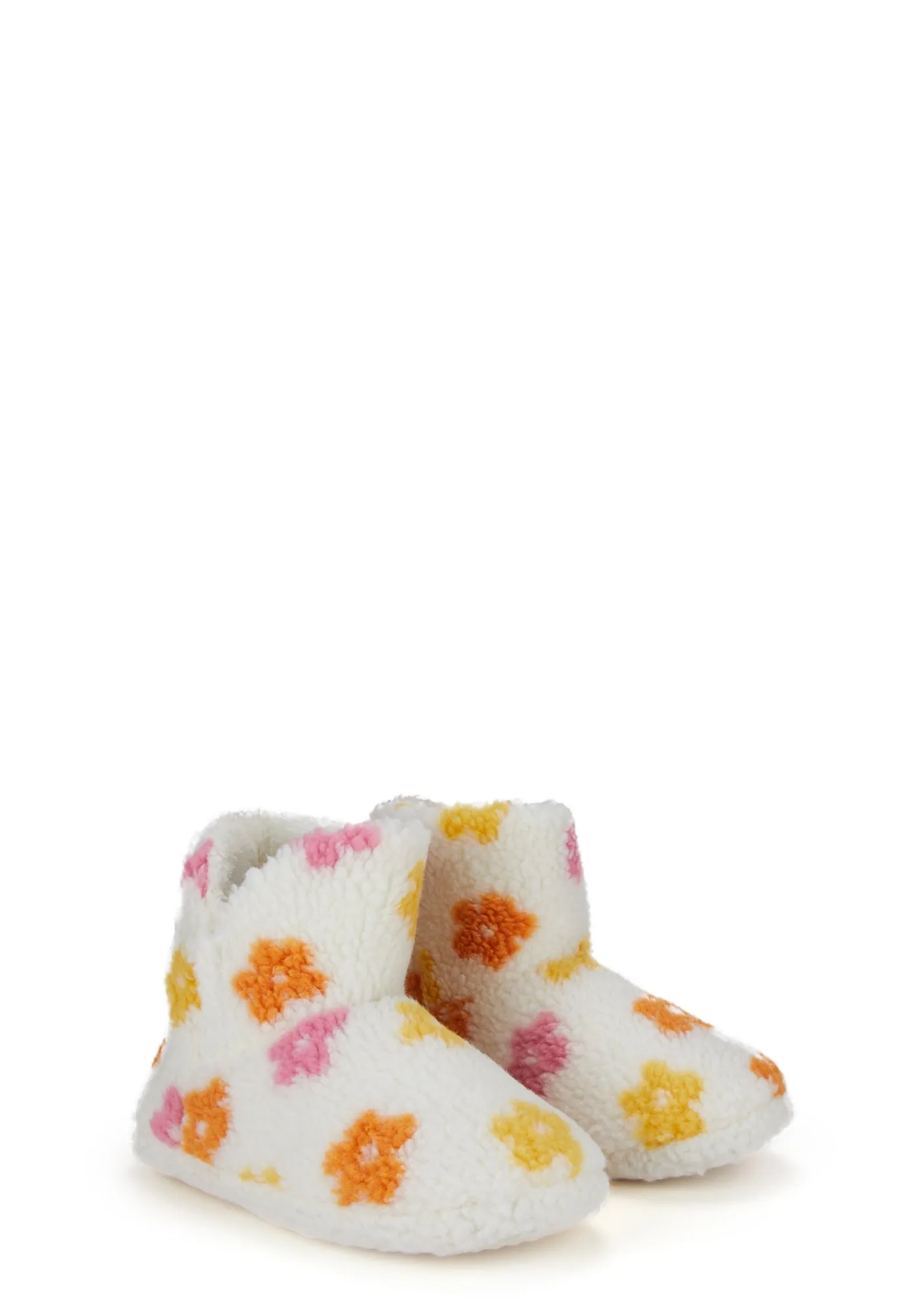 Daisy Print Boot Slippers