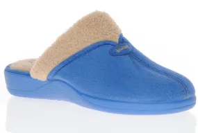 DeValverde Ladies Slip On Blue Slipper DVV1123