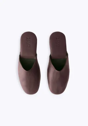 Premium Castagna Leather Durham Travel Slippers for Comfort and Style