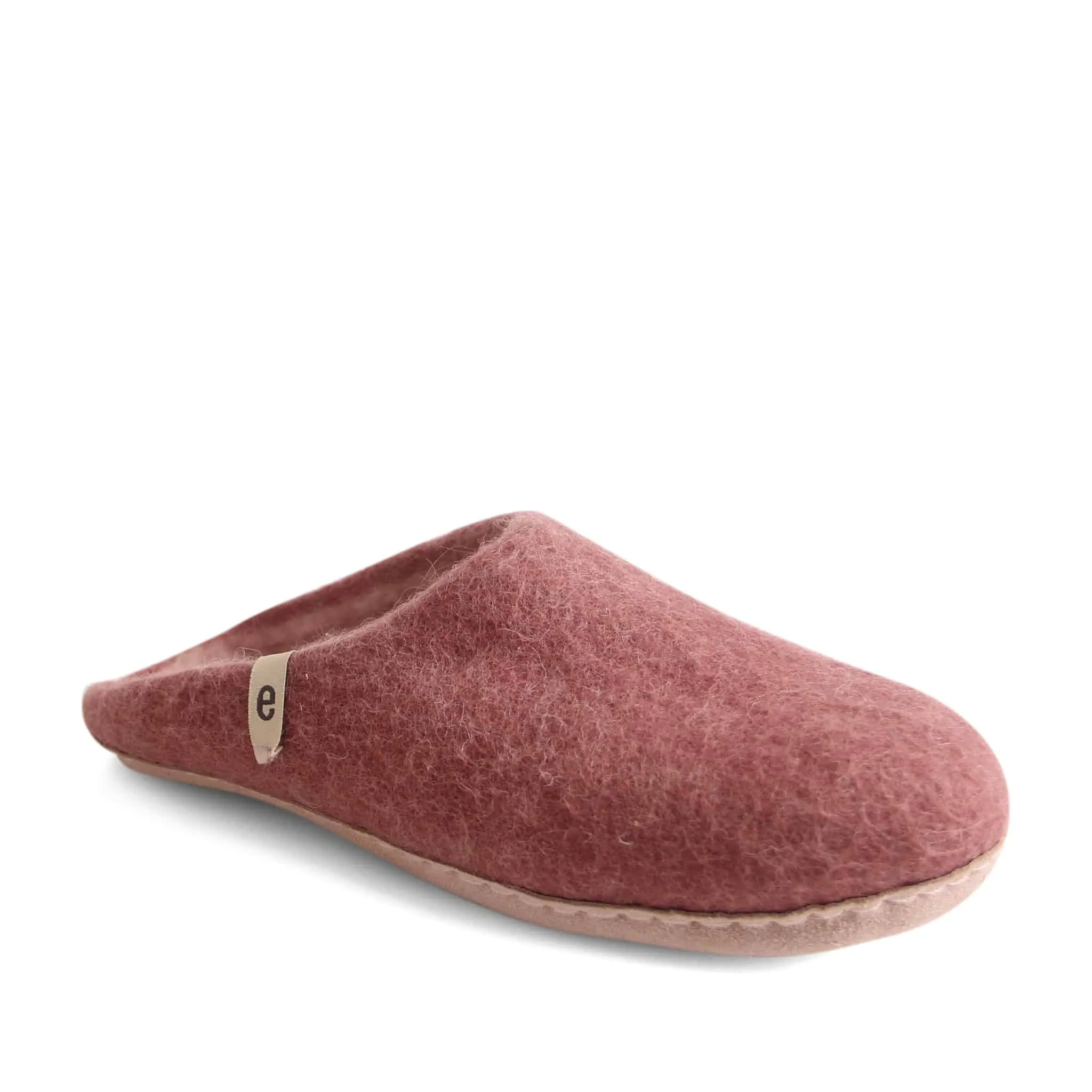 Dusty Rose Fair Trade Felt Slippers