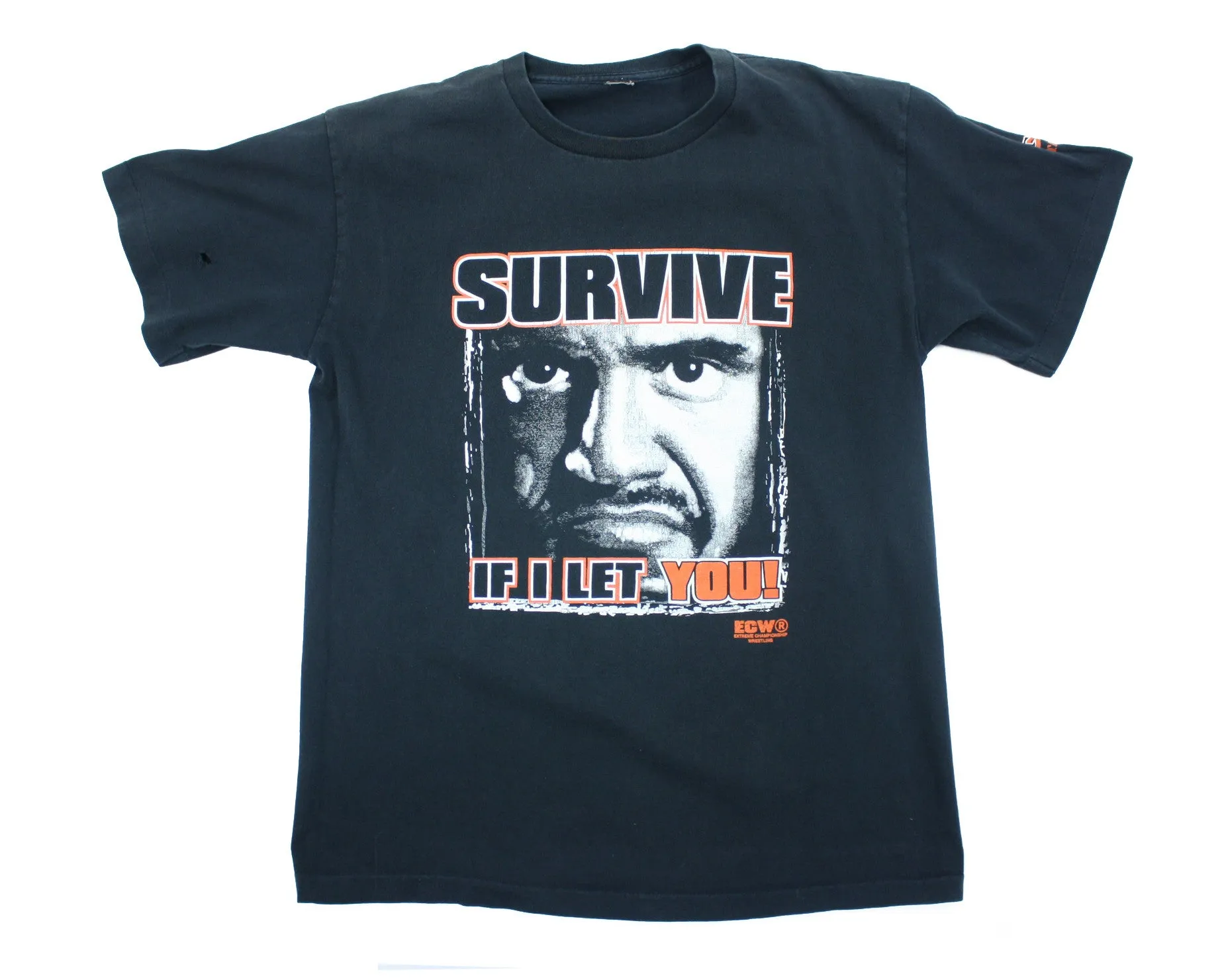 ECW TAZ SURVIVE VINTAGE T-SHIRT M