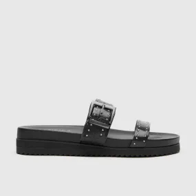 Elsa Black Croc Emboss