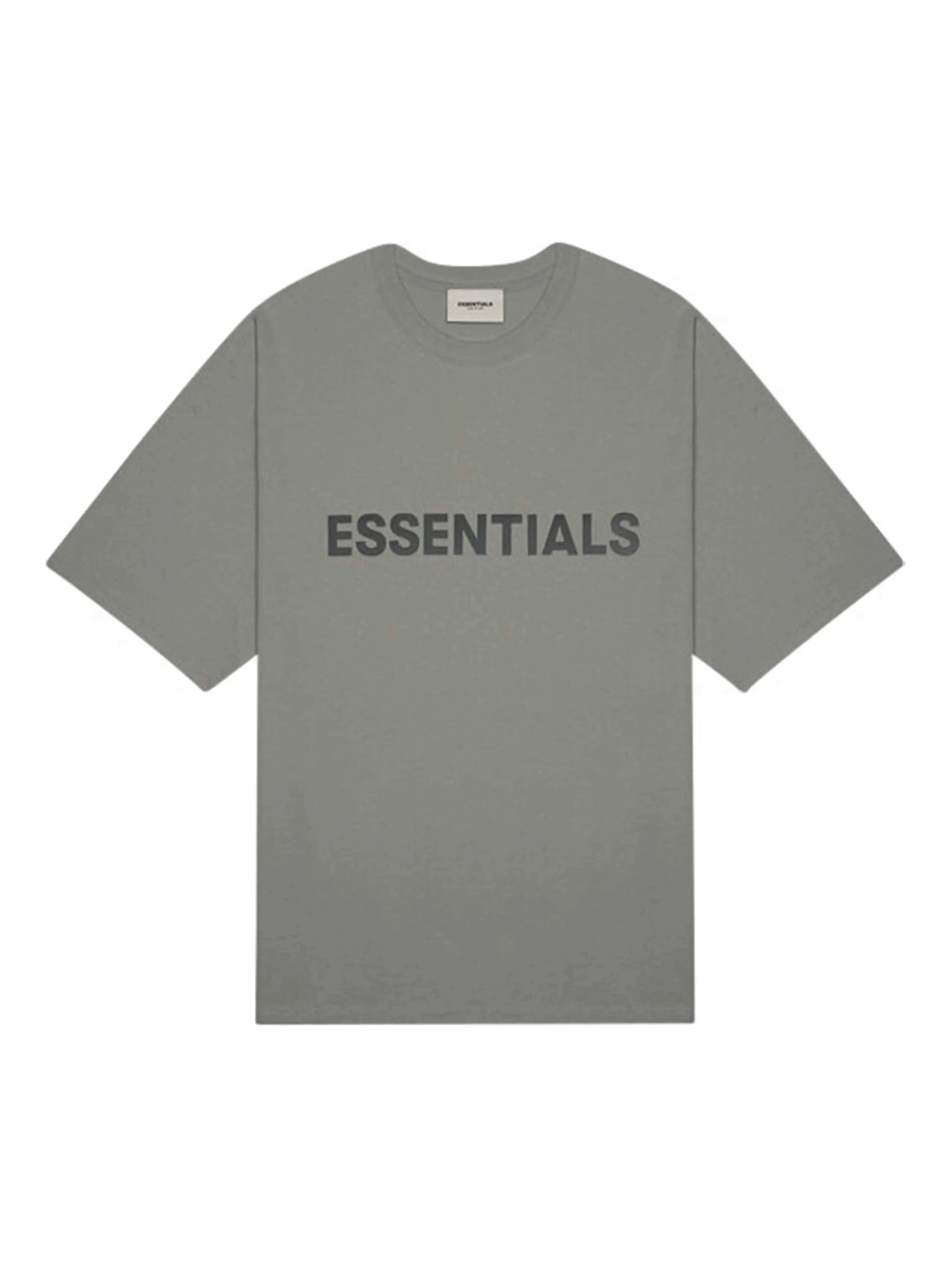 Fear Of God Essentials 3D Silicon Applique Boxy T-Shirt Charcoal