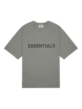 Fear Of God Essentials 3D Silicon Applique Boxy T-Shirt Charcoal