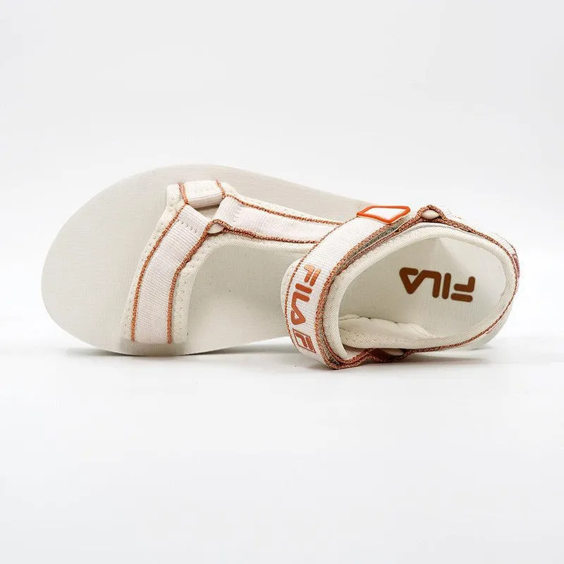 FILA Luna Metallic Platform Sandals - Gardenia/ Rose Gold