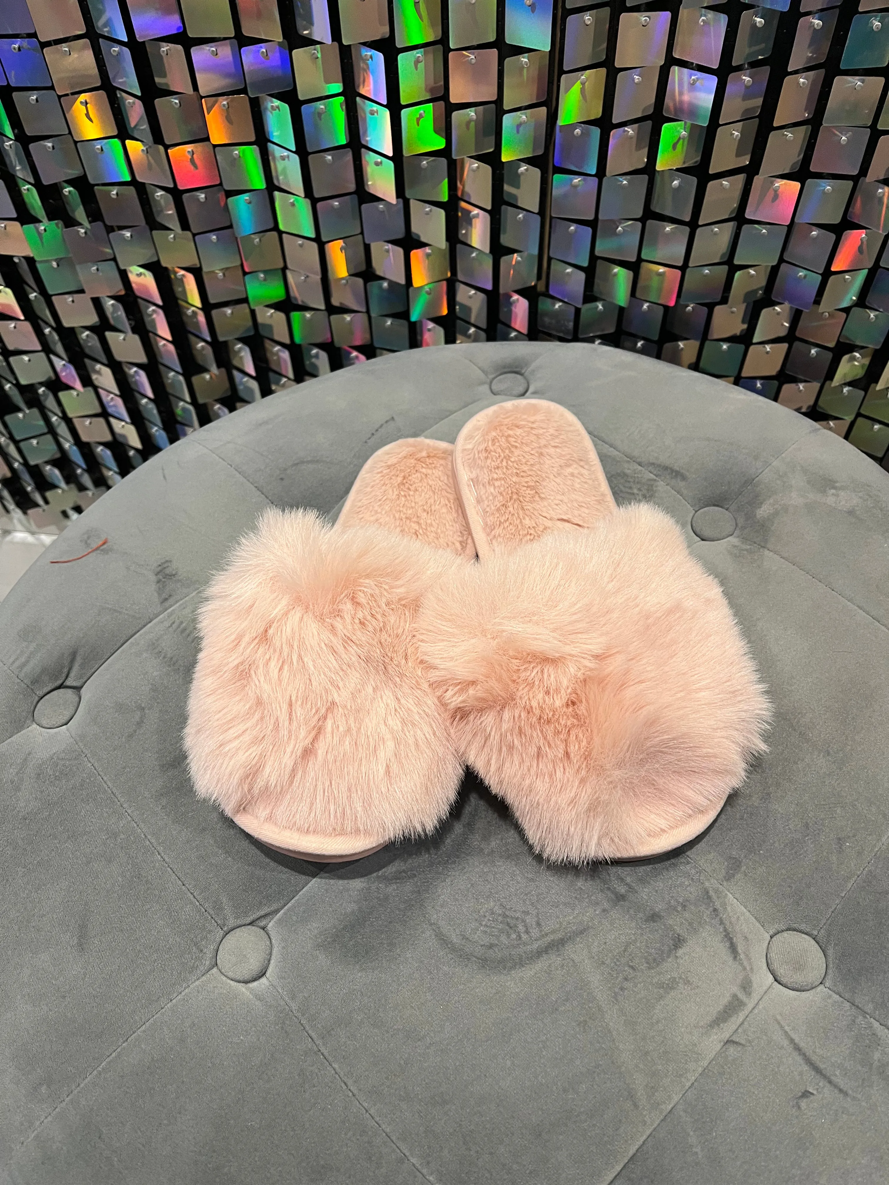 Fluffy Mule Slippers