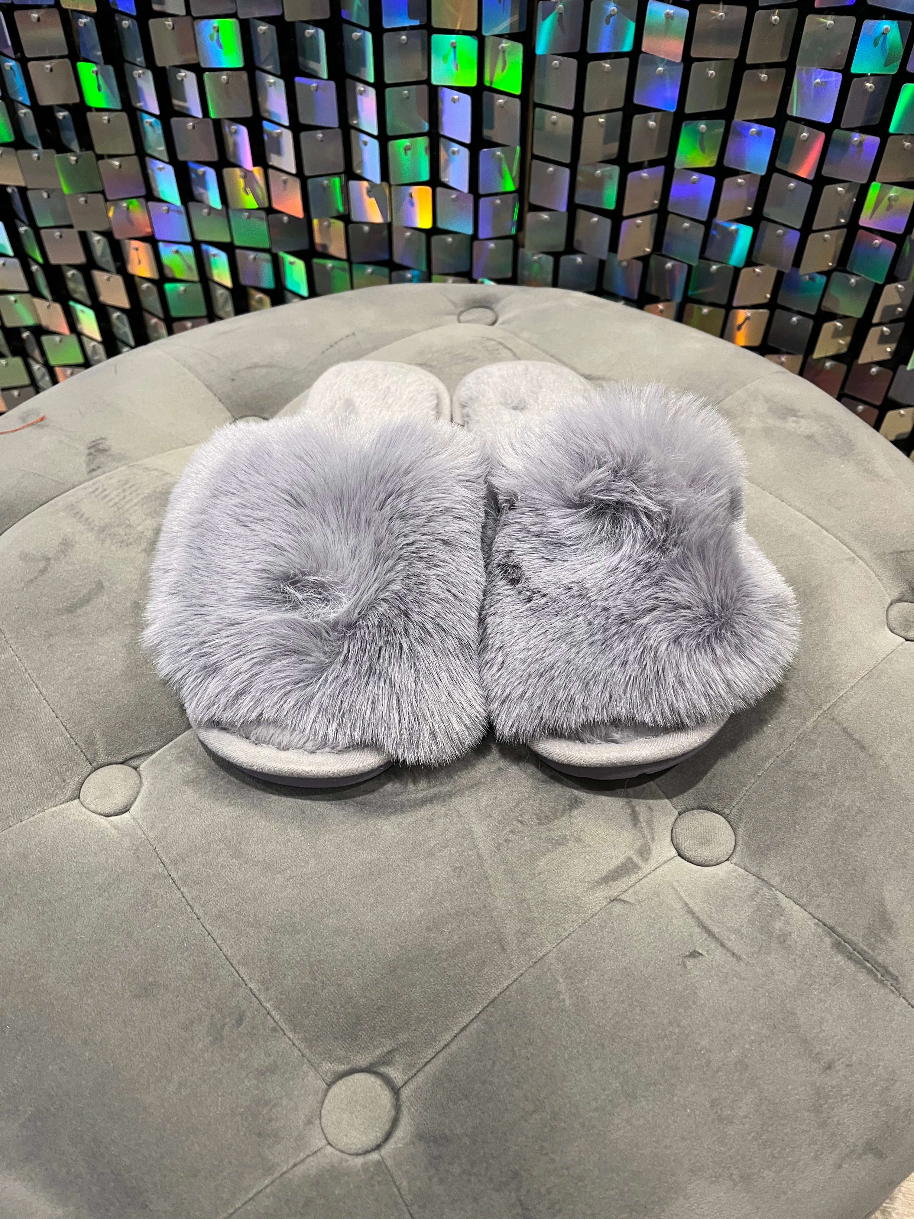 Fluffy Mule Slippers