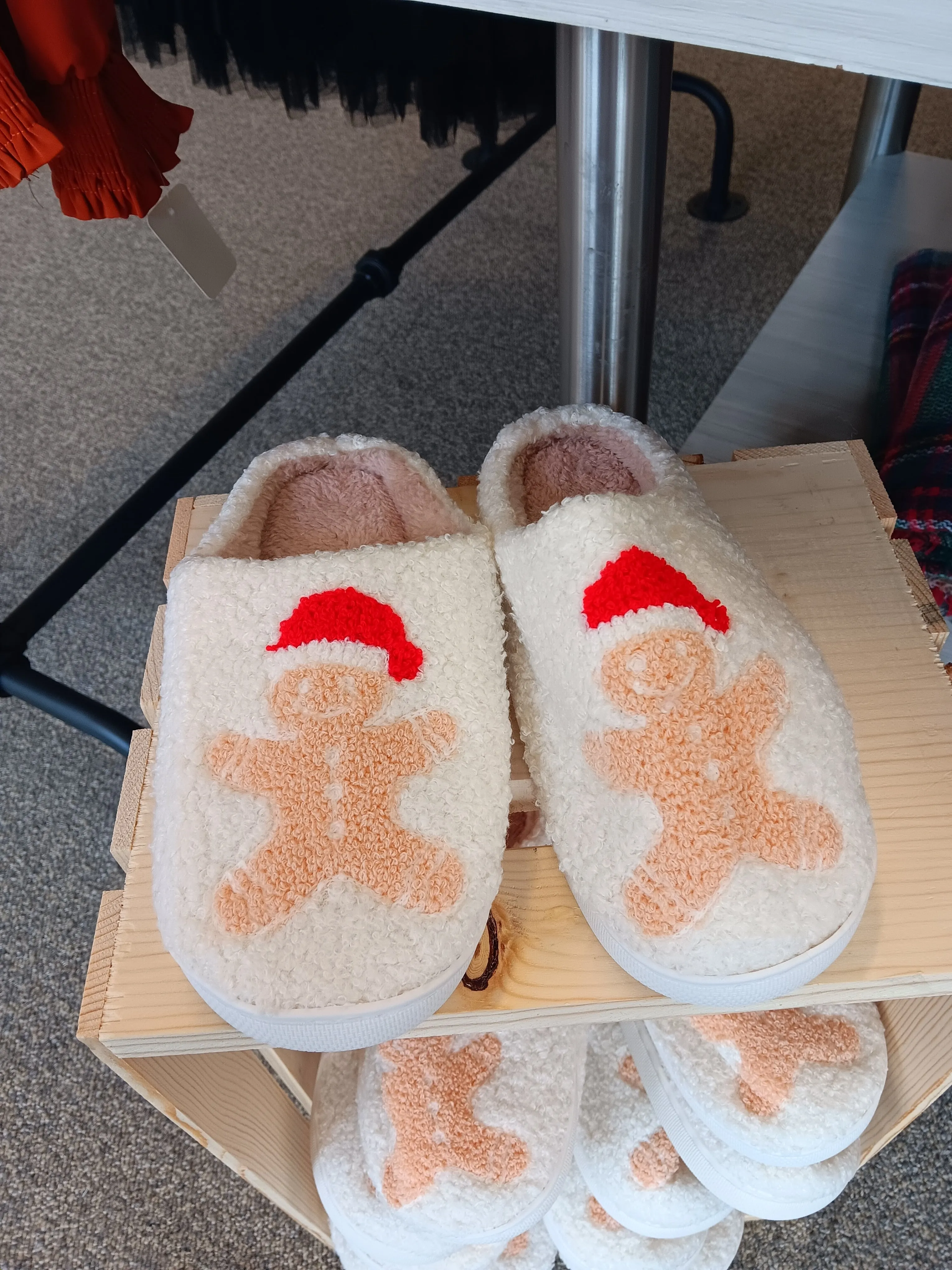 Gingerbread Man Slippers