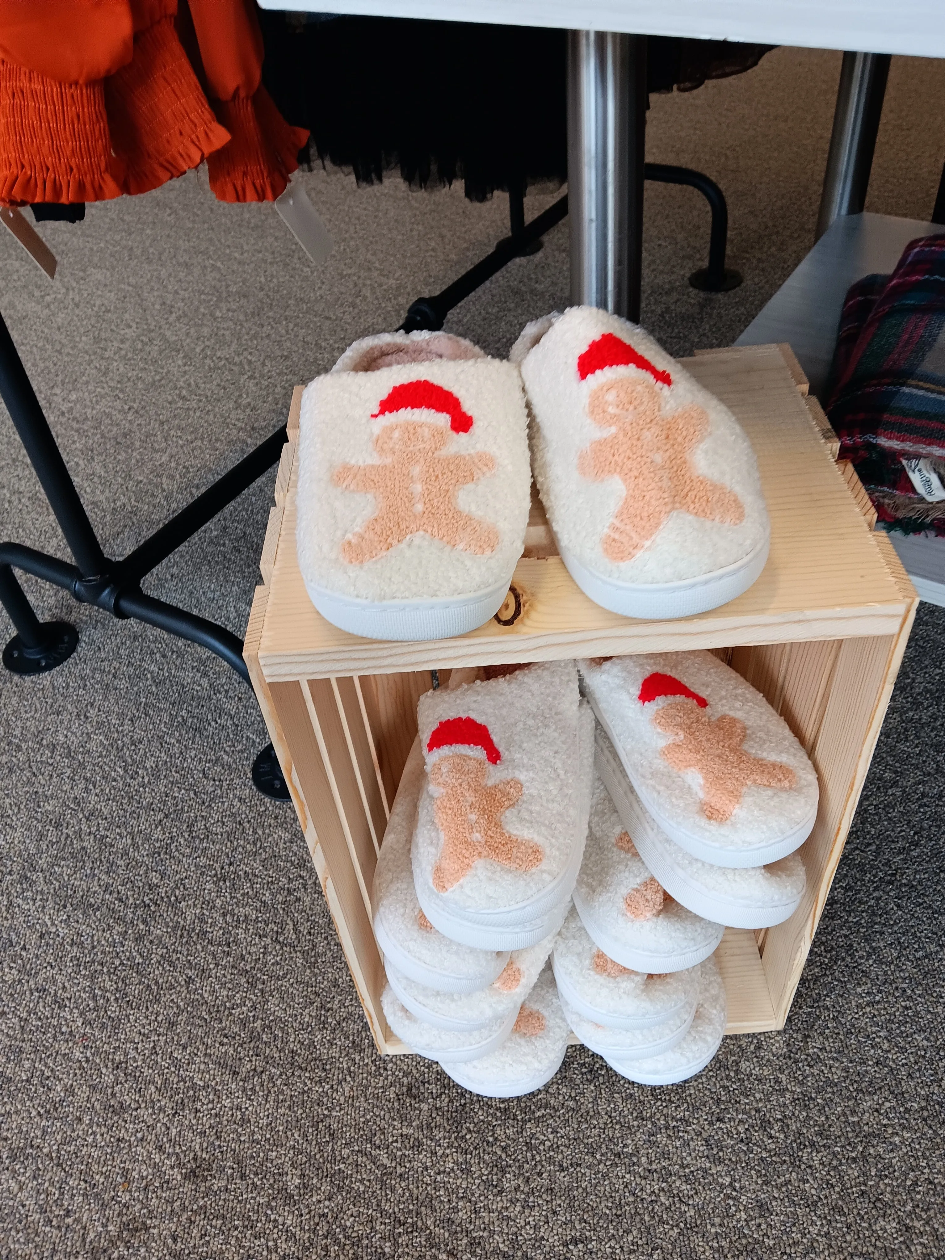 Gingerbread Man Slippers