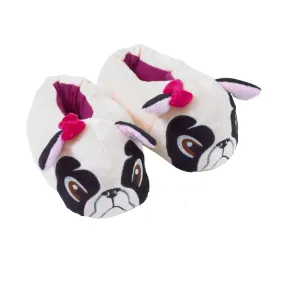 Girls Pug Slippers