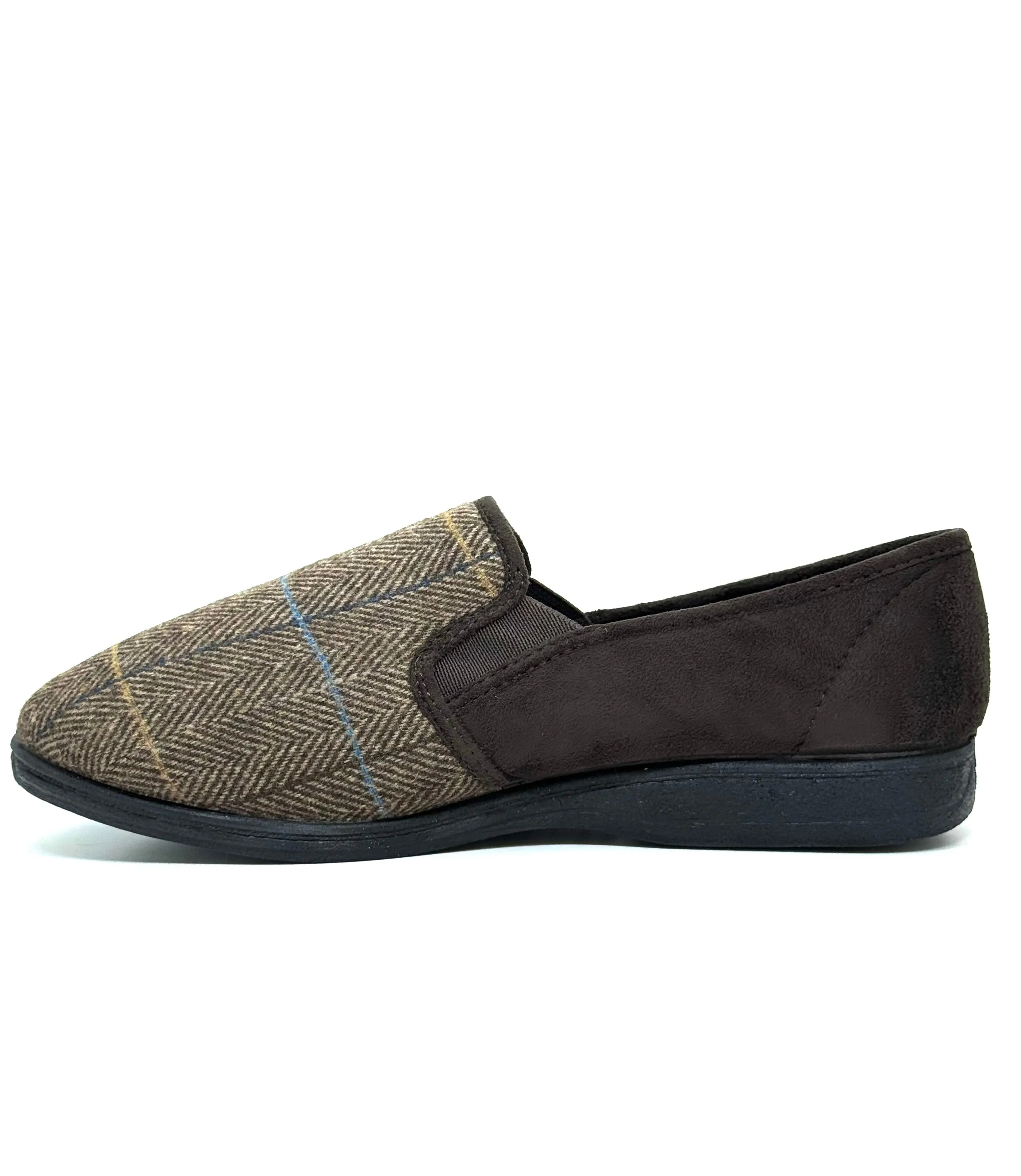 Goodyear Men's Slippers Harrison Brown Tweed