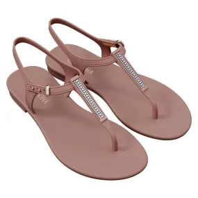 Grendha Slingback Sandals with Trim - Nude