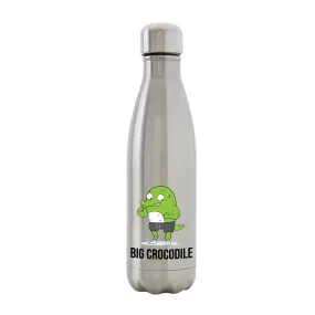 Hench Croc - Silver Metal Bottle