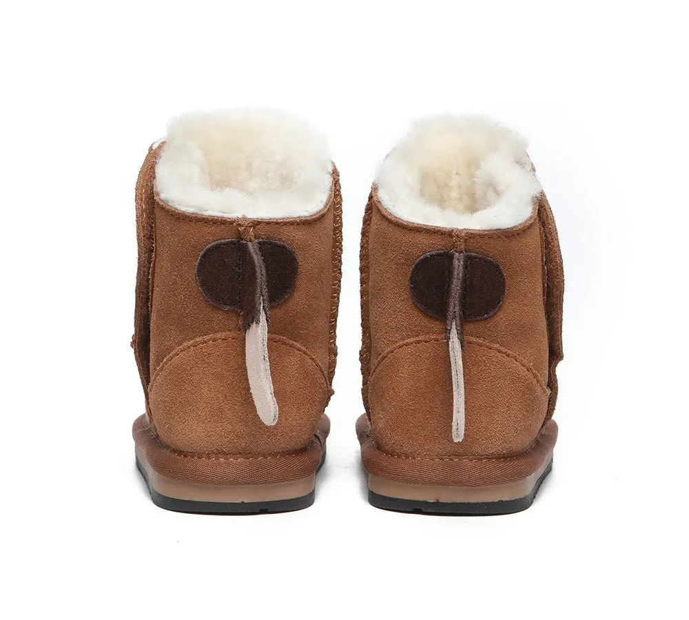 Hook And Loop Ugg Boots Squirrel Toddler