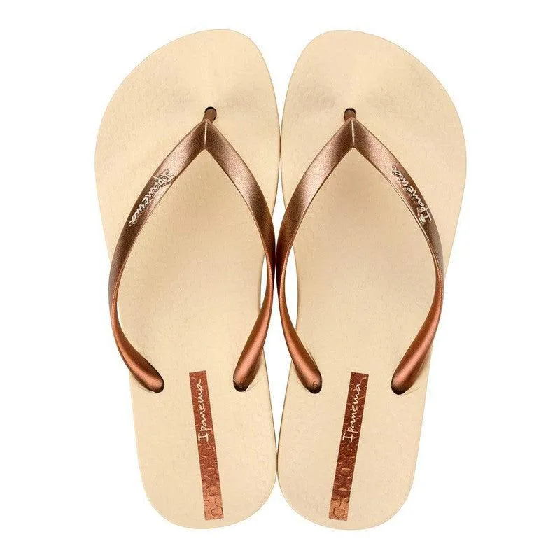 Ipanema Anatomica Slip On Sandal - Beige/Copper