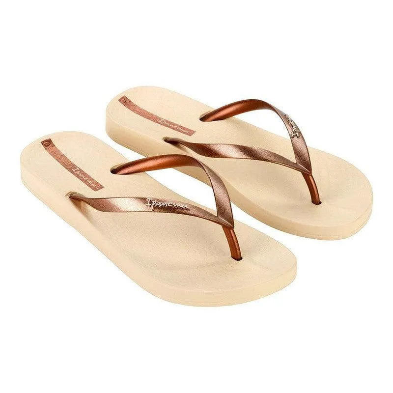 Ipanema Anatomica Slip On Sandal - Beige/Copper