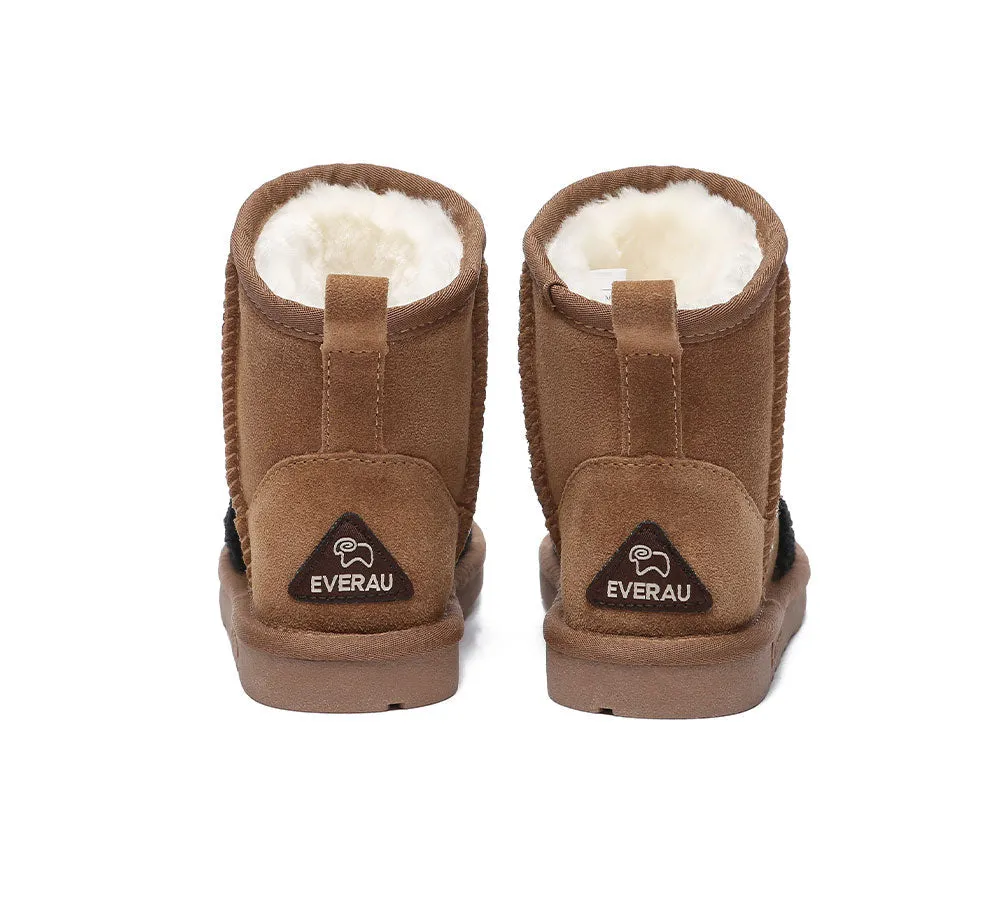 Kid Sheepskin Boots Tiger Kids Plus