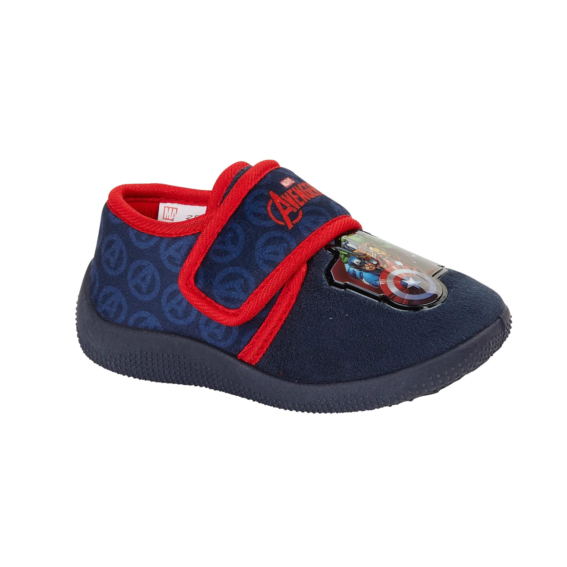 Kids Avengers Bedroom Slippers Navy/Red Boys Childs Childrens DC Comics 7-12