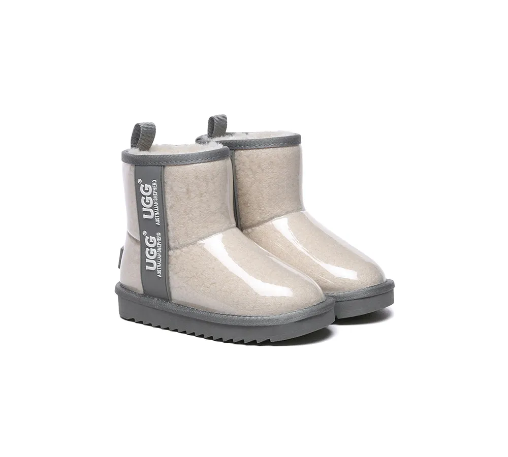 Kids Ugg Boots Clear Waterproof And Shearling Coated Classic