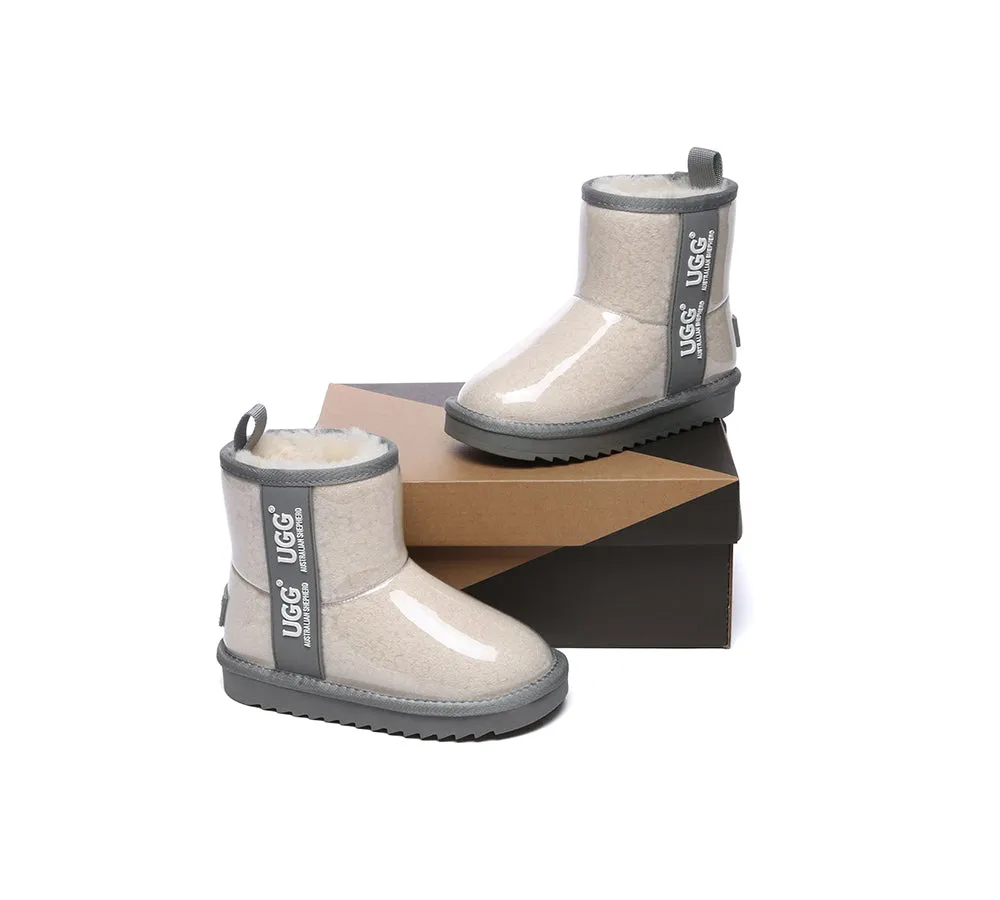 Kids Ugg Boots Clear Waterproof And Shearling Coated Classic