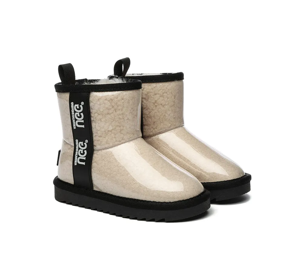 Kids Ugg Boots Clear Waterproof And Shearling Coated Classic